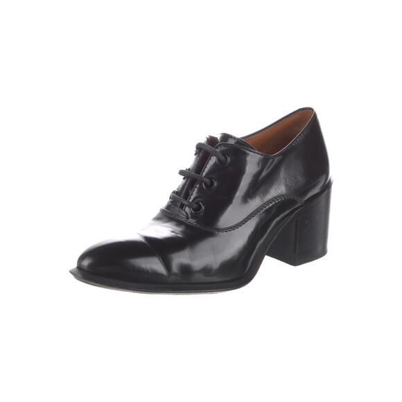 Celine Leather Heel Lace Up Oxfords - Picture 1 of 5